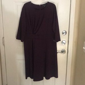Eggplant Knit Work Dress form Eloquii